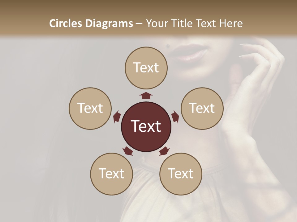 Female Cute Smile PowerPoint Template