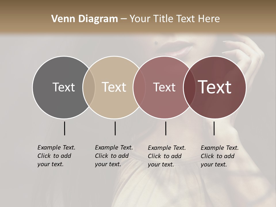 Female Cute Smile PowerPoint Template