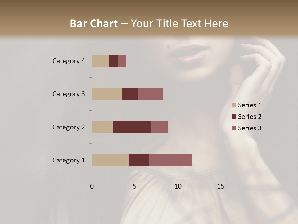 Female Cute Smile PowerPoint Template