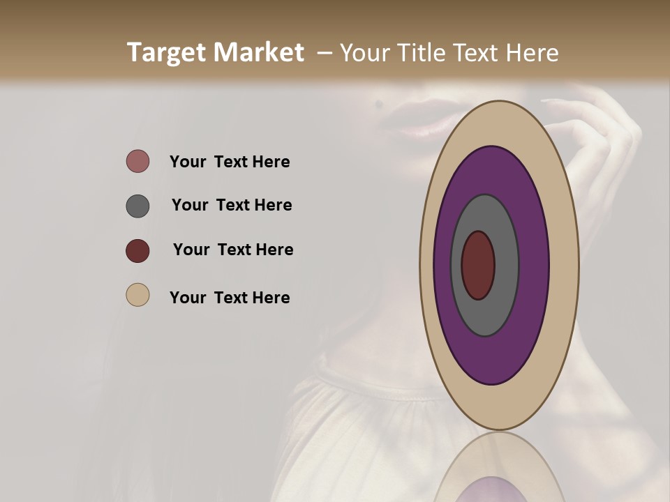 Female Cute Smile PowerPoint Template