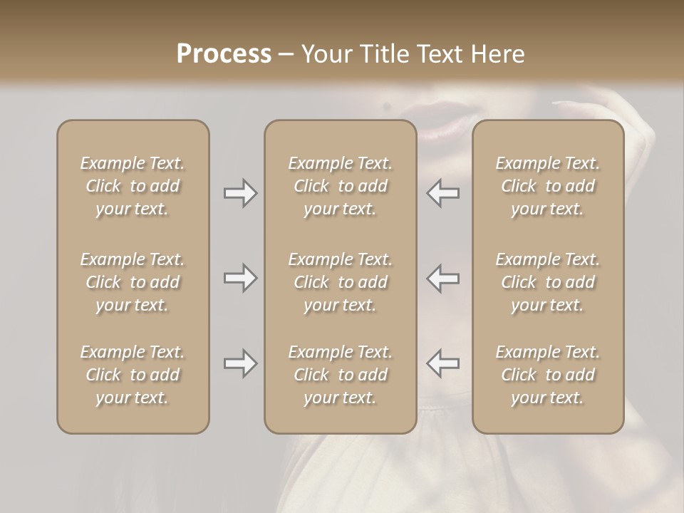 Female Cute Smile PowerPoint Template