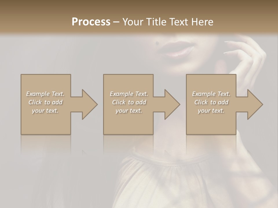 Female Cute Smile PowerPoint Template