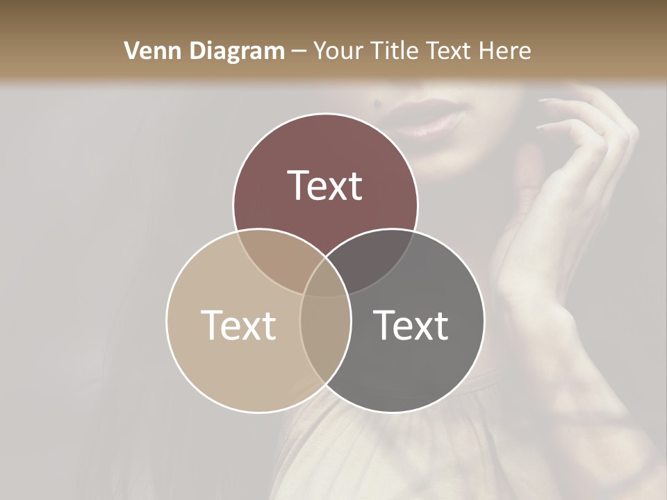 Female Cute Smile PowerPoint Template