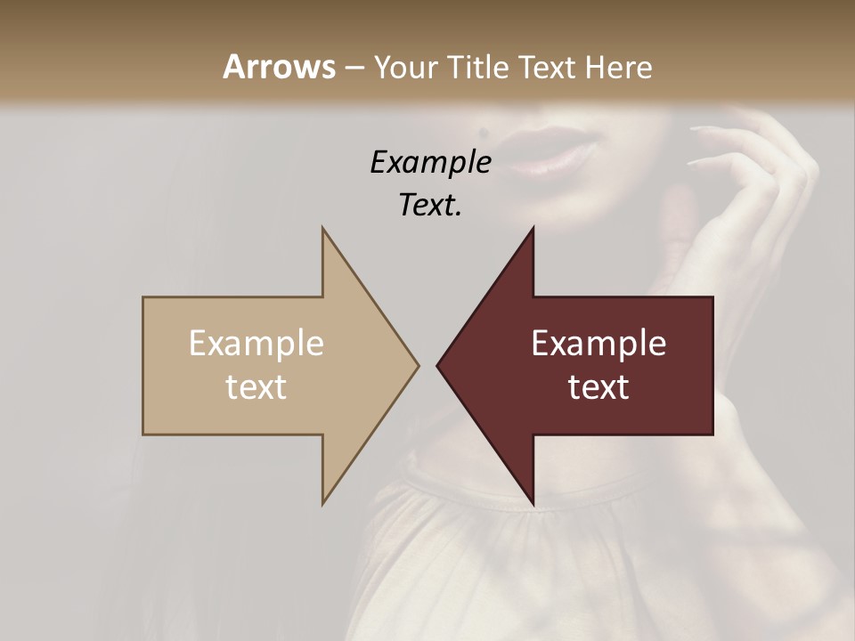 Female Cute Smile PowerPoint Template