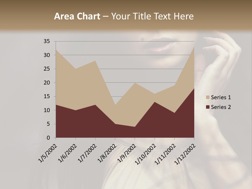 Female Cute Smile PowerPoint Template