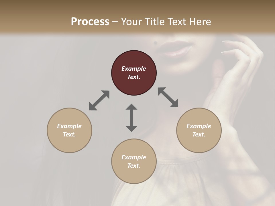Female Cute Smile PowerPoint Template
