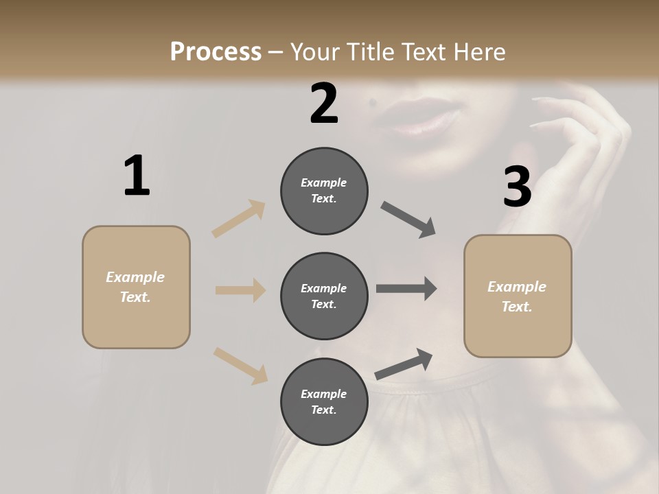 Female Cute Smile PowerPoint Template