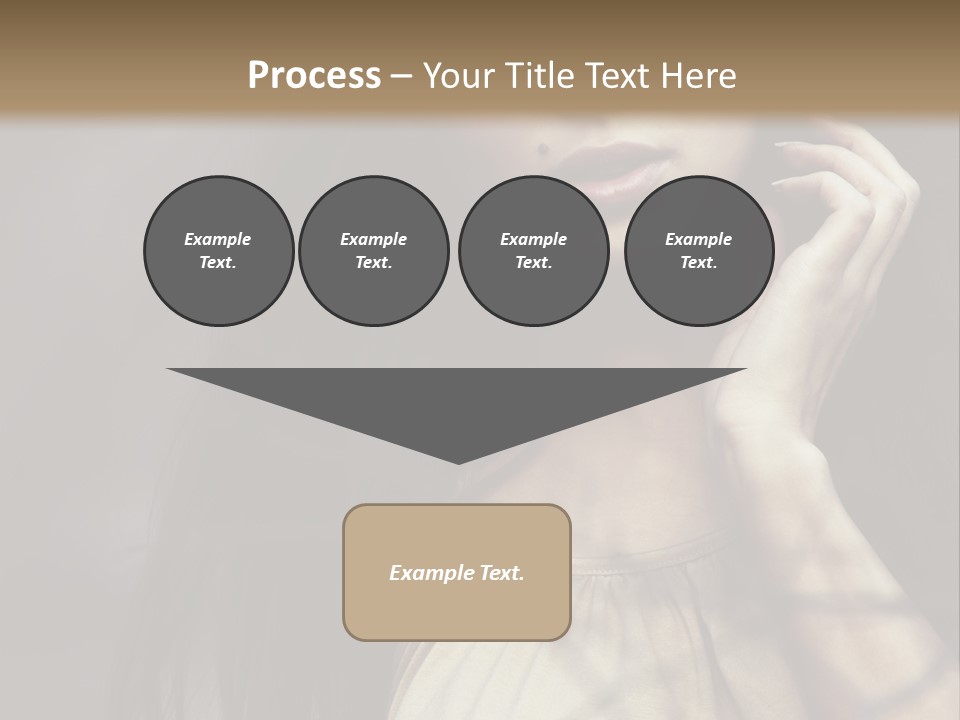 Female Cute Smile PowerPoint Template