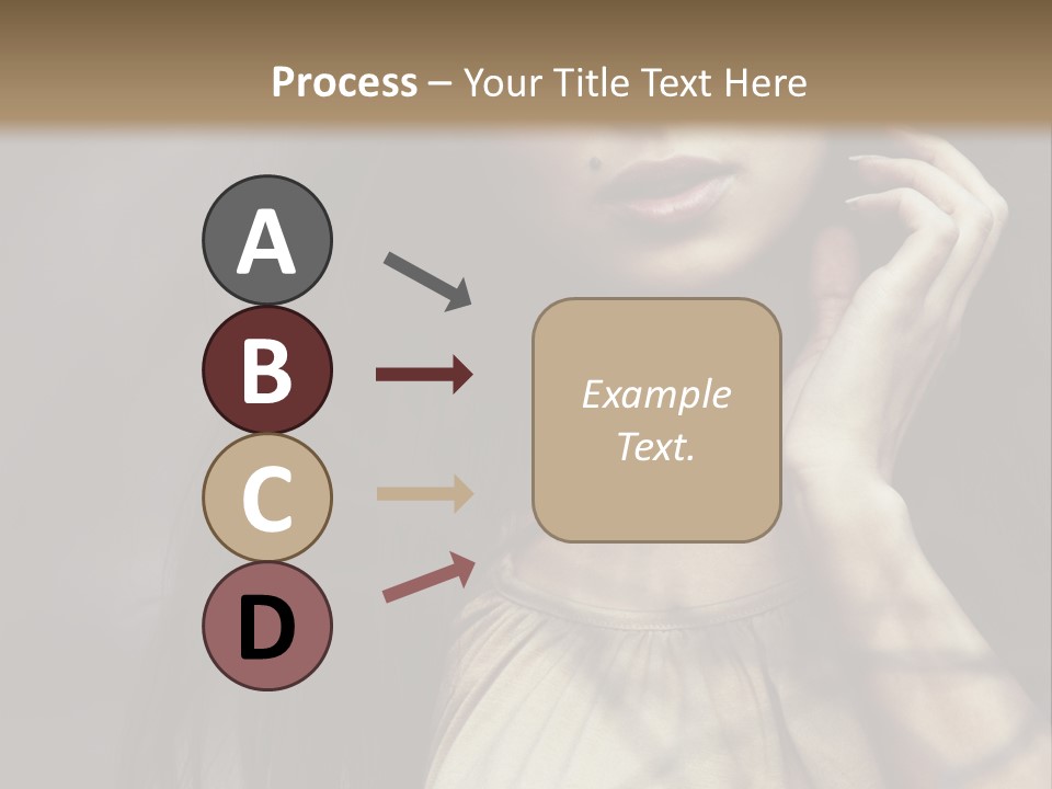 Female Cute Smile PowerPoint Template