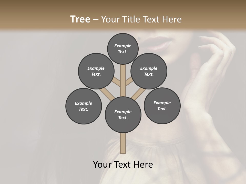 Female Cute Smile PowerPoint Template