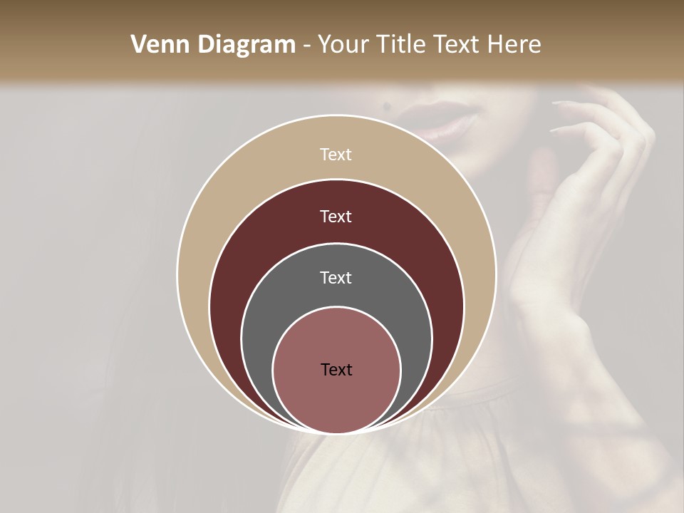 Female Cute Smile PowerPoint Template