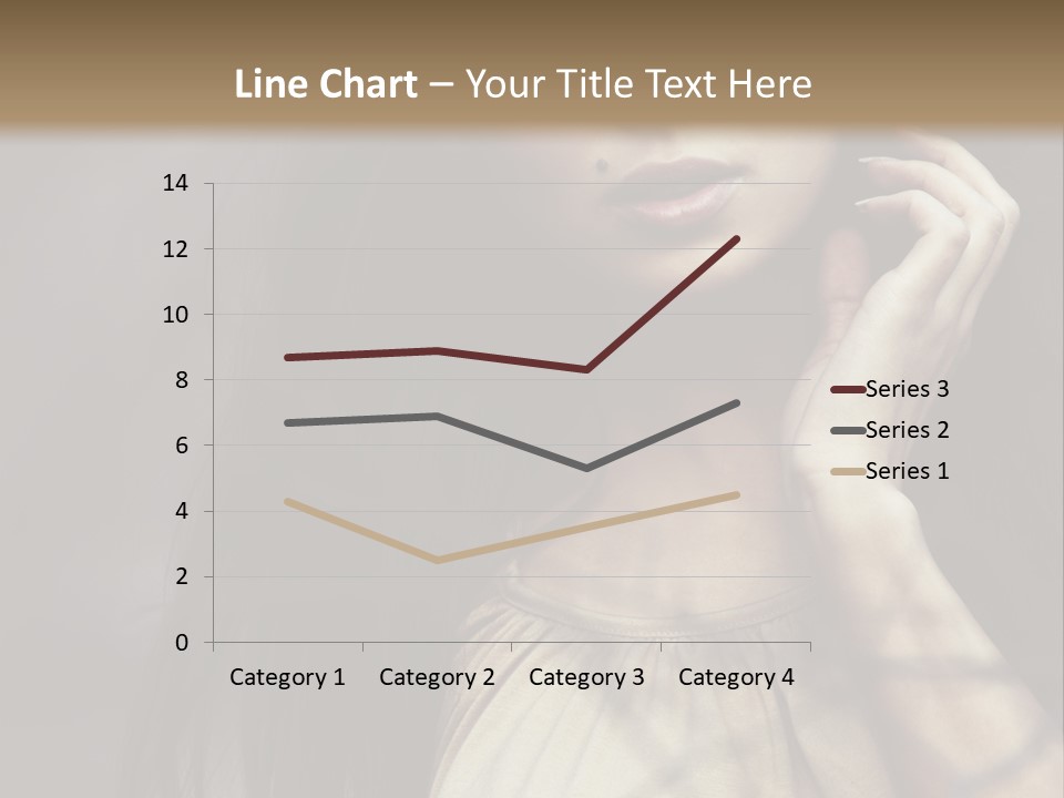 Female Cute Smile PowerPoint Template
