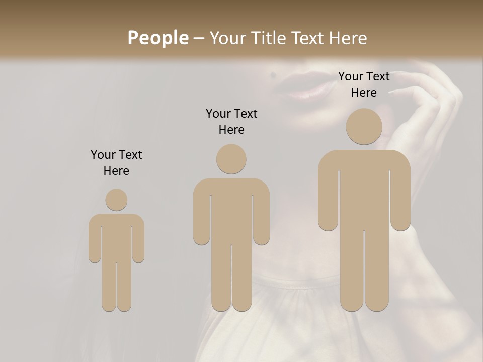 Female Cute Smile PowerPoint Template