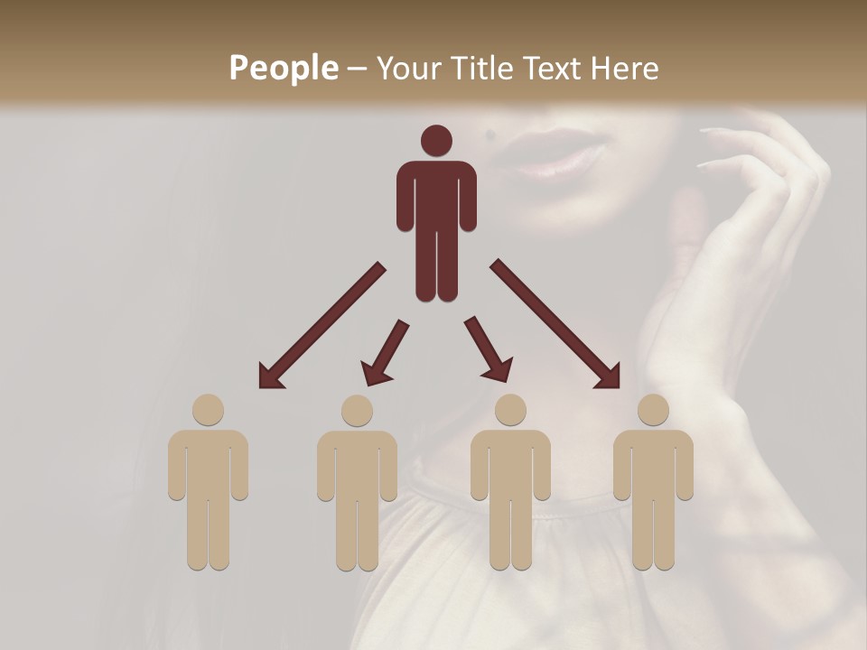 Female Cute Smile PowerPoint Template