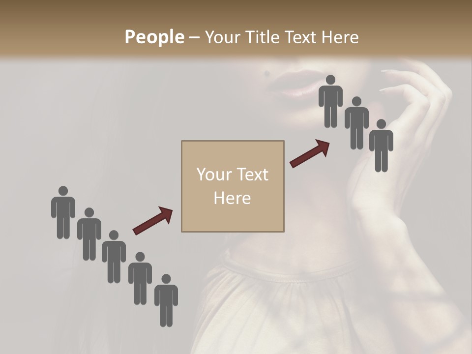 Female Cute Smile PowerPoint Template