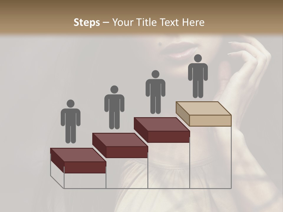 Female Cute Smile PowerPoint Template