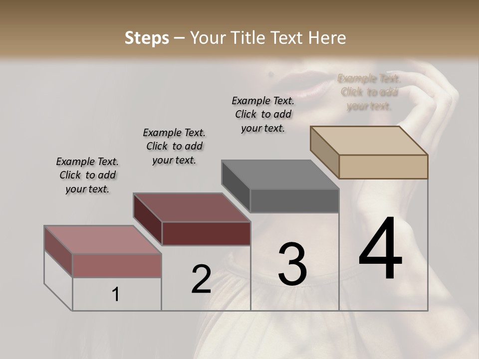 Female Cute Smile PowerPoint Template