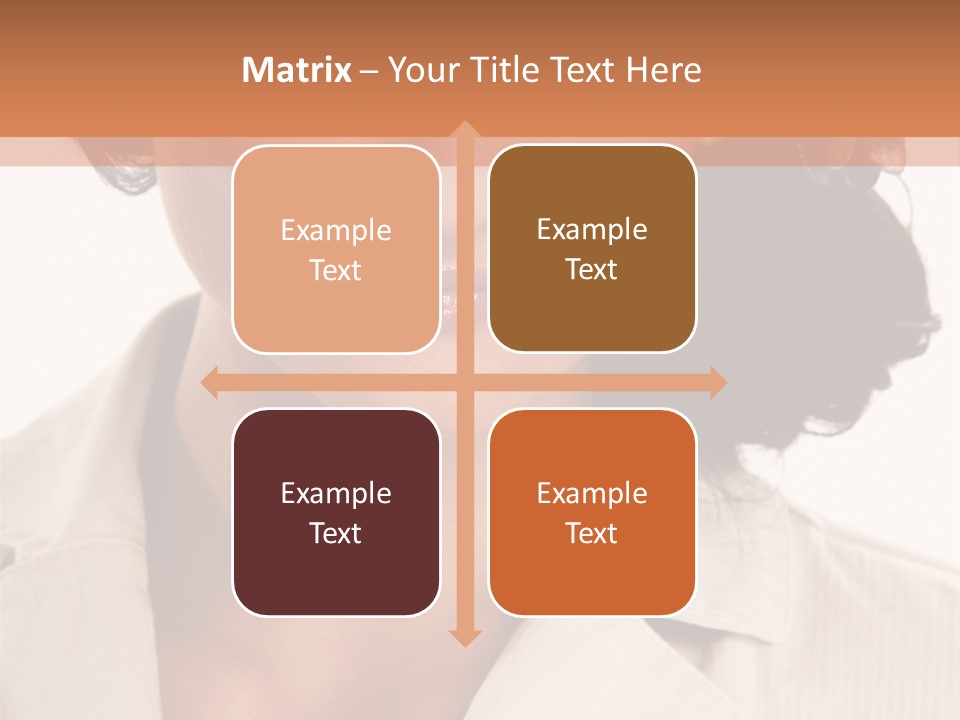 Corporate Smile Woman PowerPoint Template