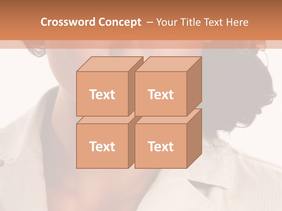 Corporate Smile Woman PowerPoint Template