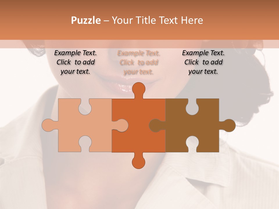 Corporate Smile Woman PowerPoint Template