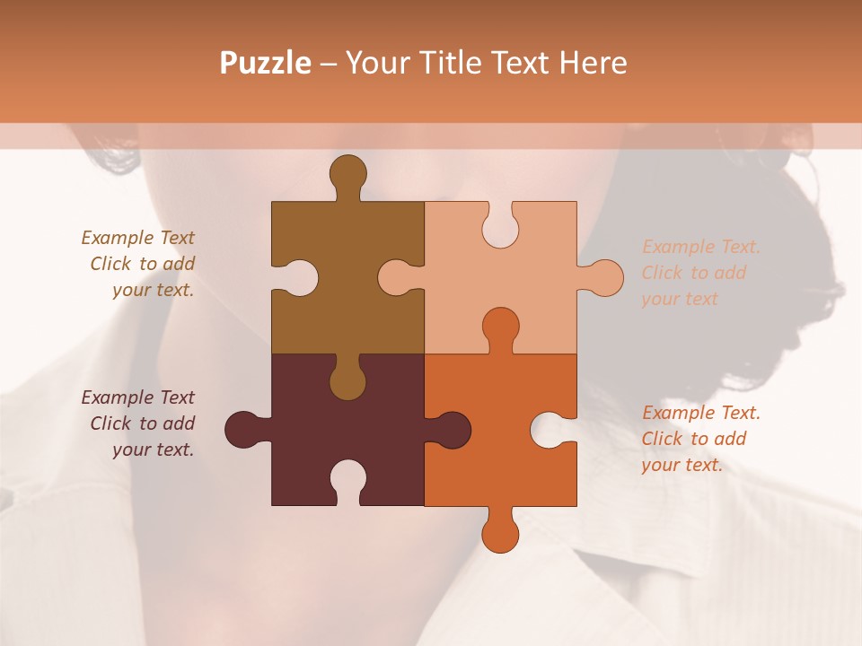 Corporate Smile Woman PowerPoint Template