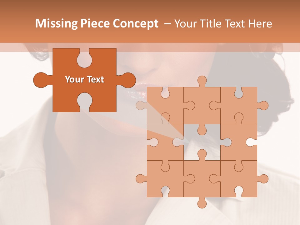 Corporate Smile Woman PowerPoint Template