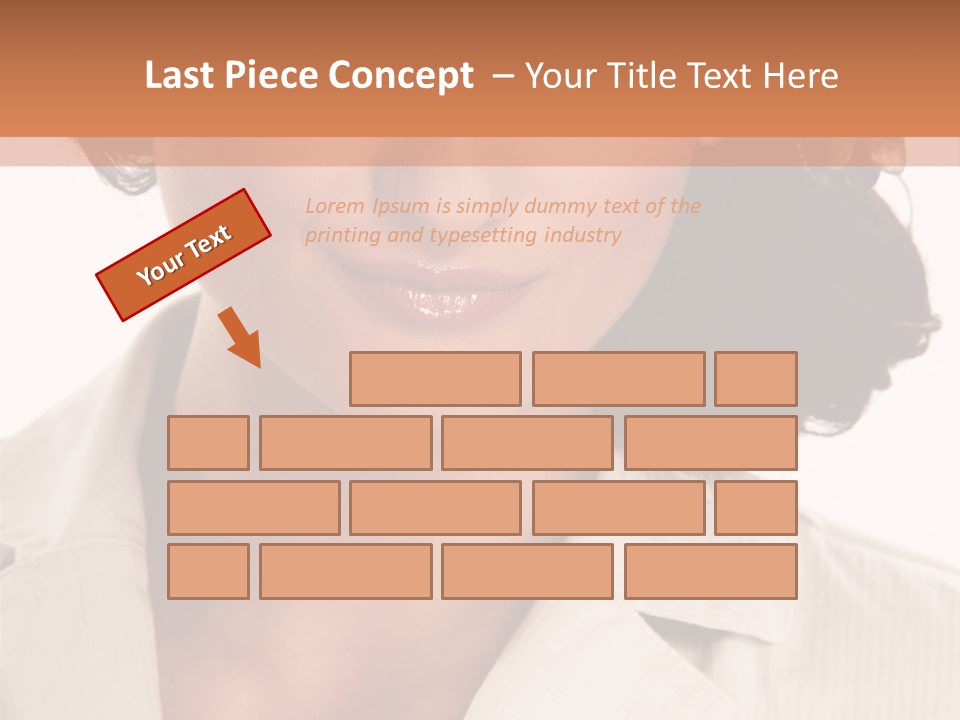 Corporate Smile Woman PowerPoint Template