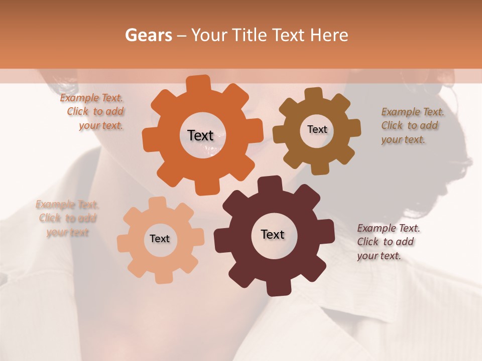 Corporate Smile Woman PowerPoint Template