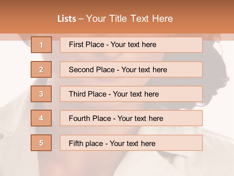 Corporate Smile Woman PowerPoint Template