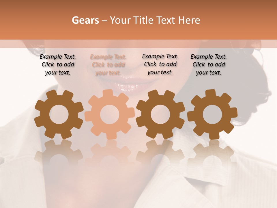 Corporate Smile Woman PowerPoint Template