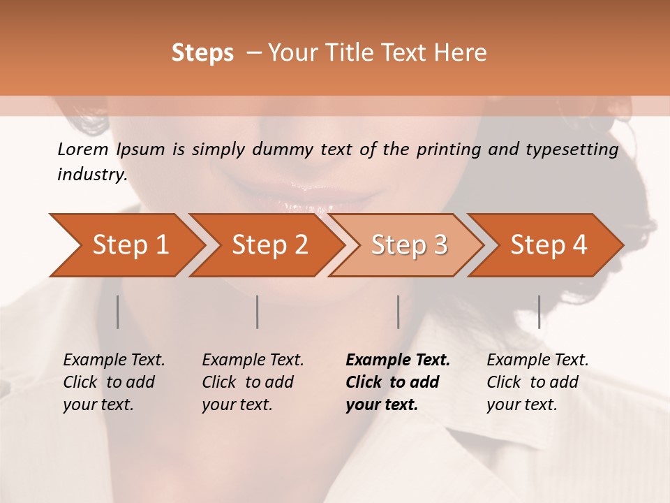 Corporate Smile Woman PowerPoint Template