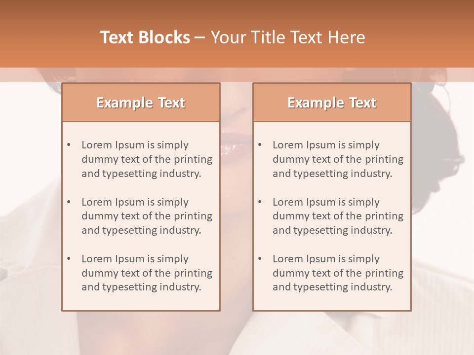 Corporate Smile Woman PowerPoint Template