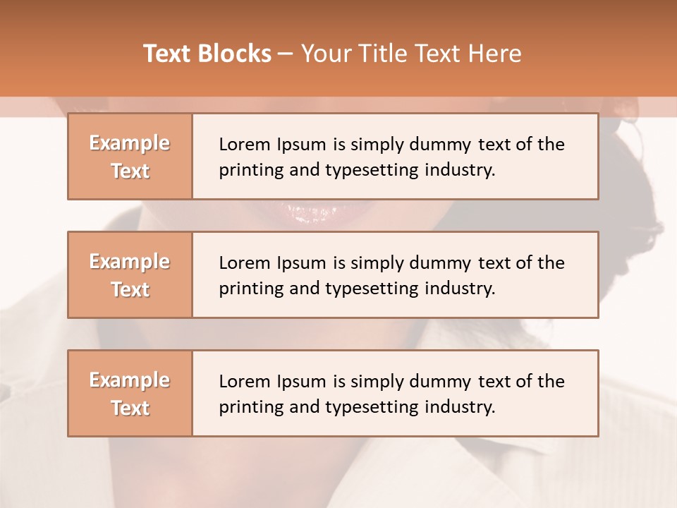 Corporate Smile Woman PowerPoint Template