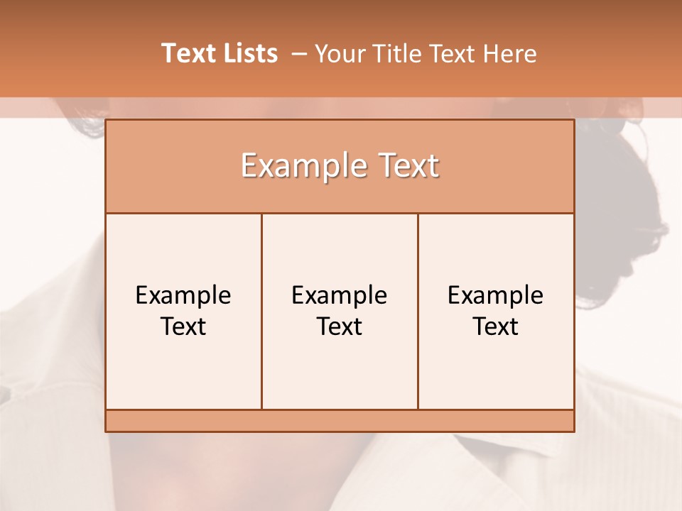 Corporate Smile Woman PowerPoint Template