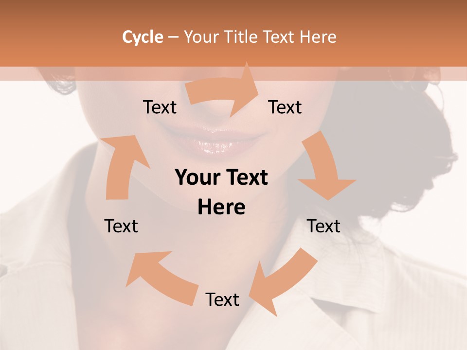 Corporate Smile Woman PowerPoint Template