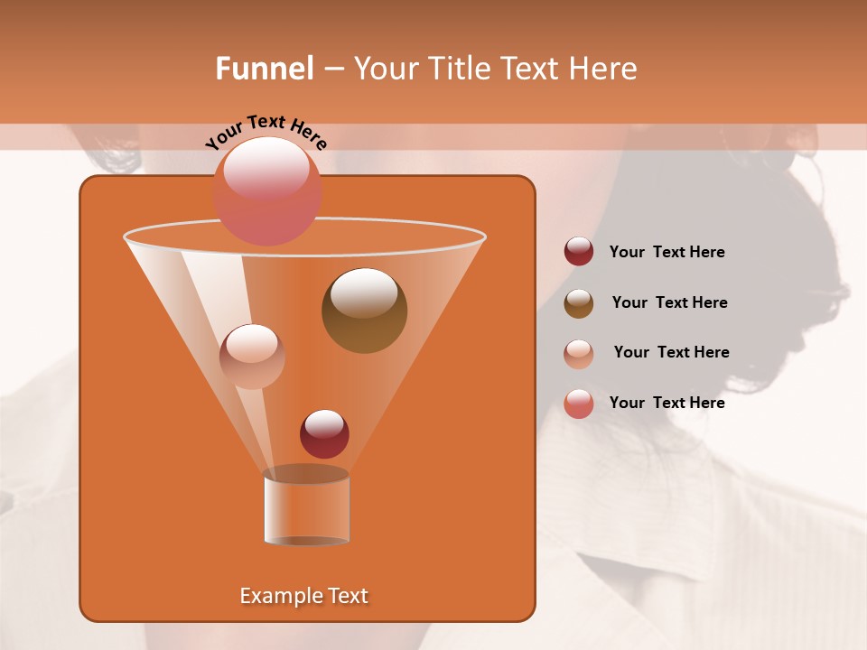 Corporate Smile Woman PowerPoint Template