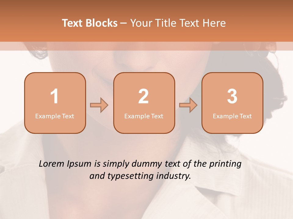 Corporate Smile Woman PowerPoint Template