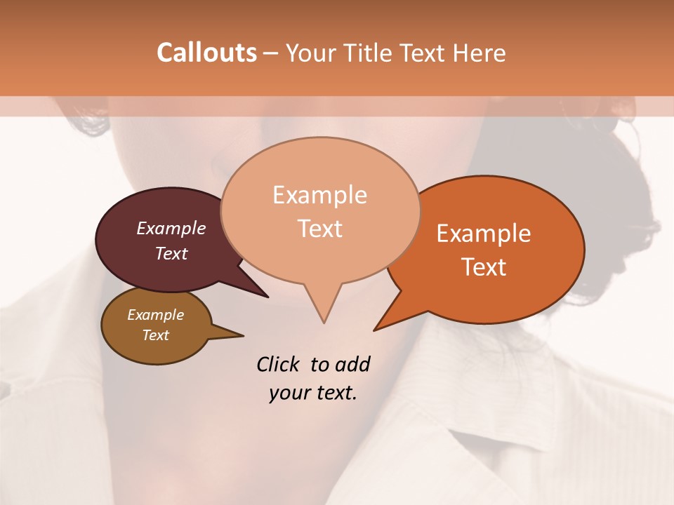 Corporate Smile Woman PowerPoint Template