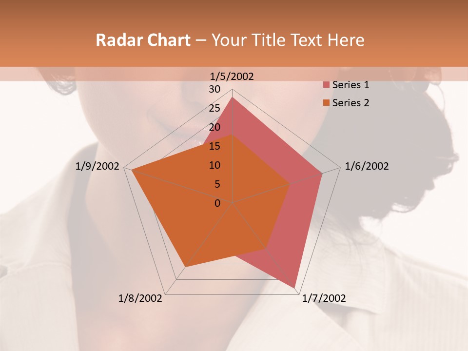 Corporate Smile Woman PowerPoint Template