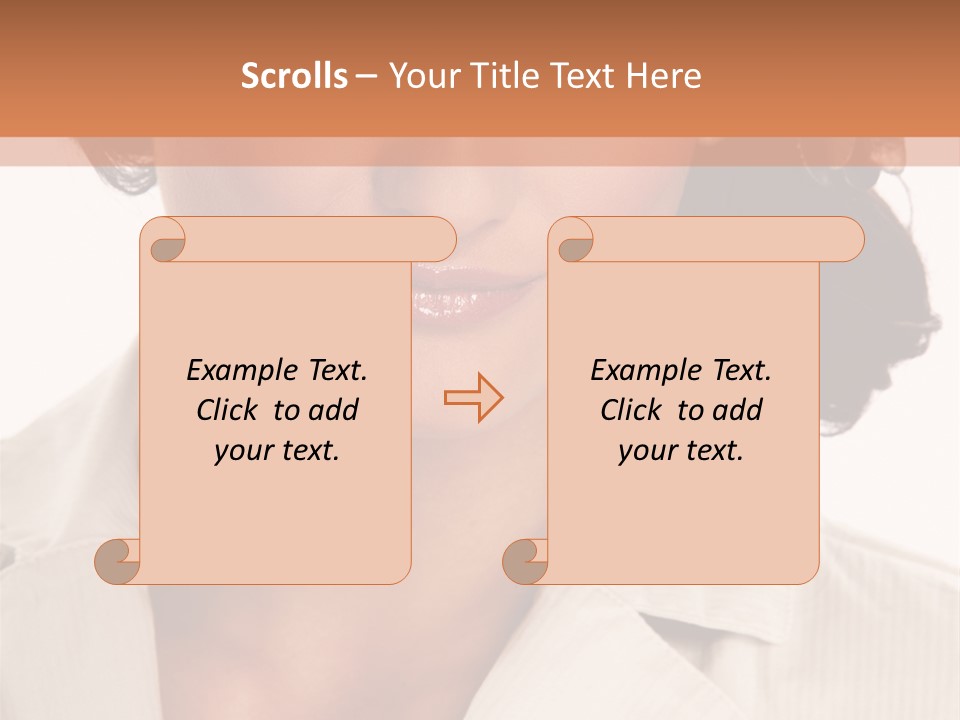 Corporate Smile Woman PowerPoint Template