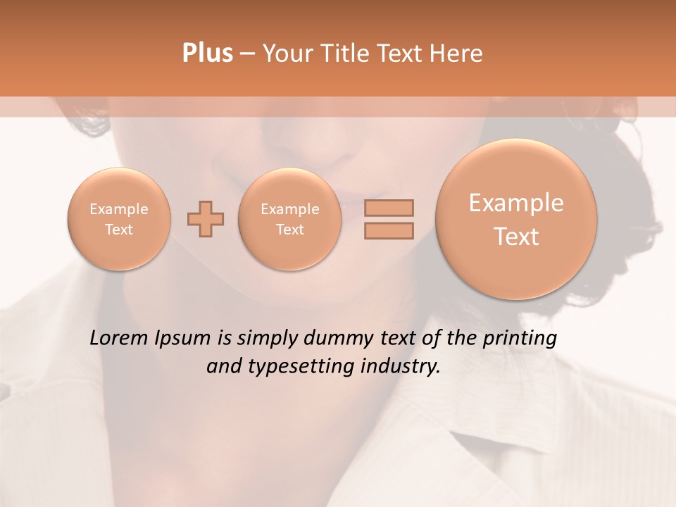 Corporate Smile Woman PowerPoint Template
