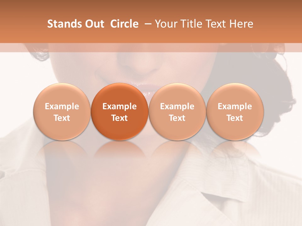 Corporate Smile Woman PowerPoint Template