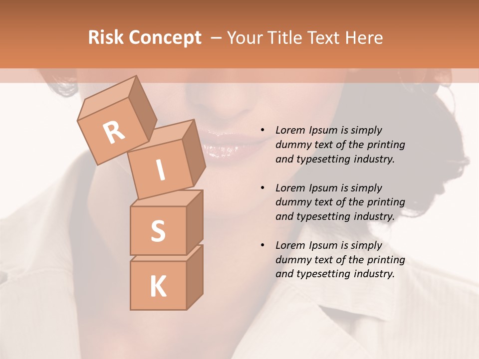 Corporate Smile Woman PowerPoint Template