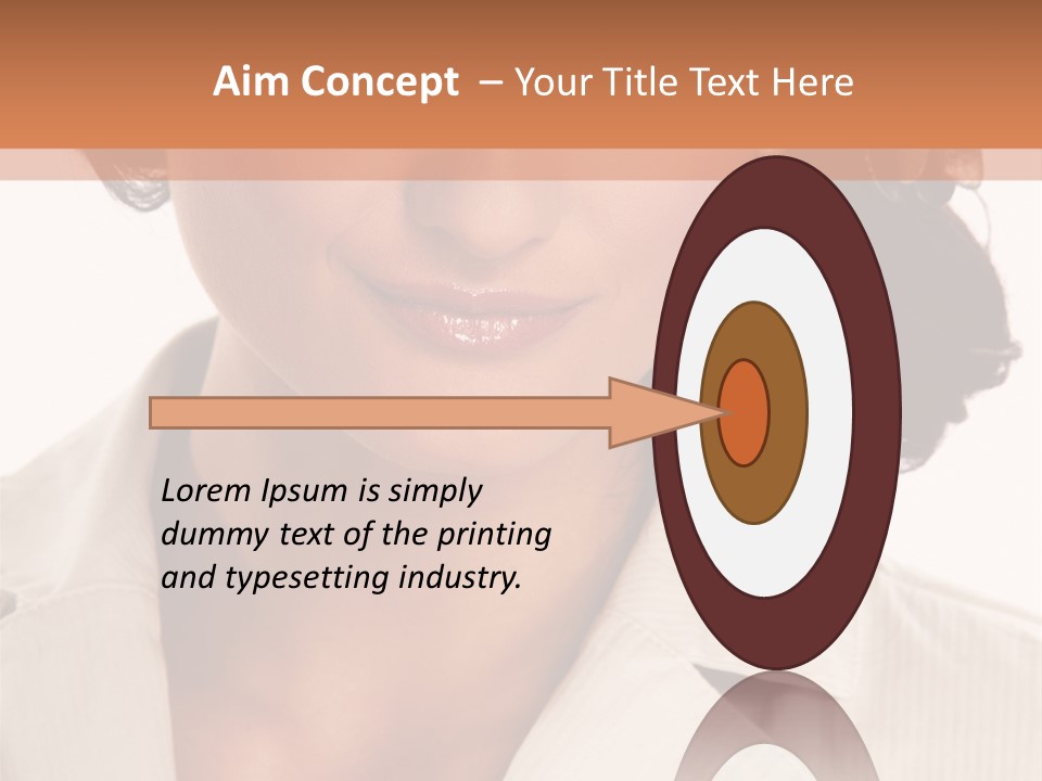 Corporate Smile Woman PowerPoint Template