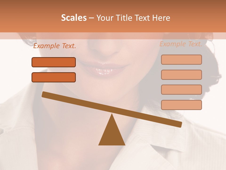 Corporate Smile Woman PowerPoint Template