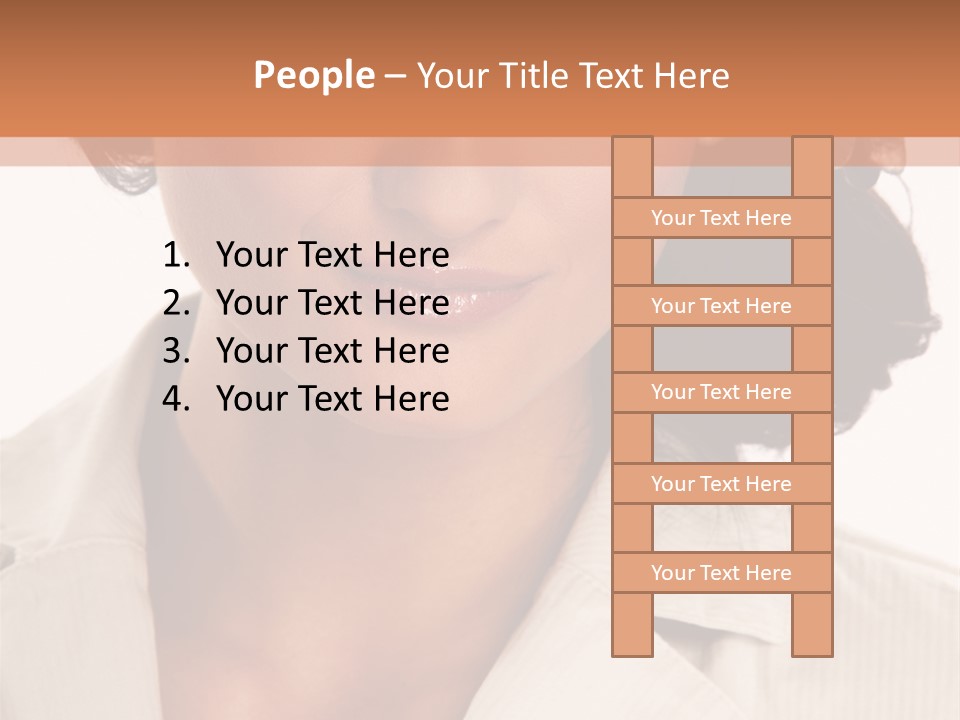 Corporate Smile Woman PowerPoint Template