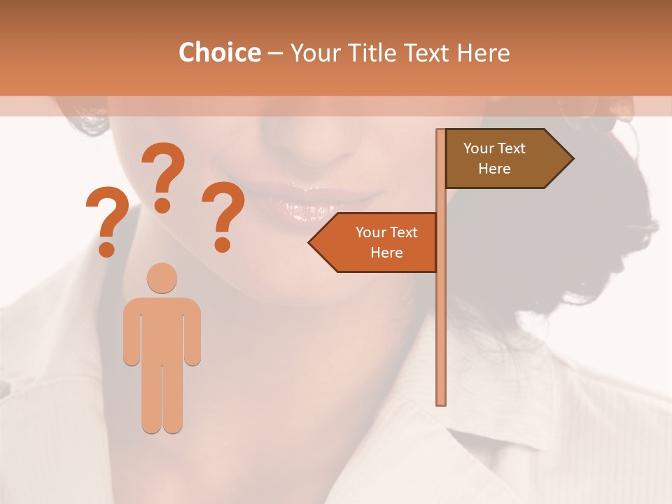 Corporate Smile Woman PowerPoint Template