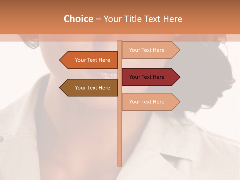Corporate Smile Woman PowerPoint Template