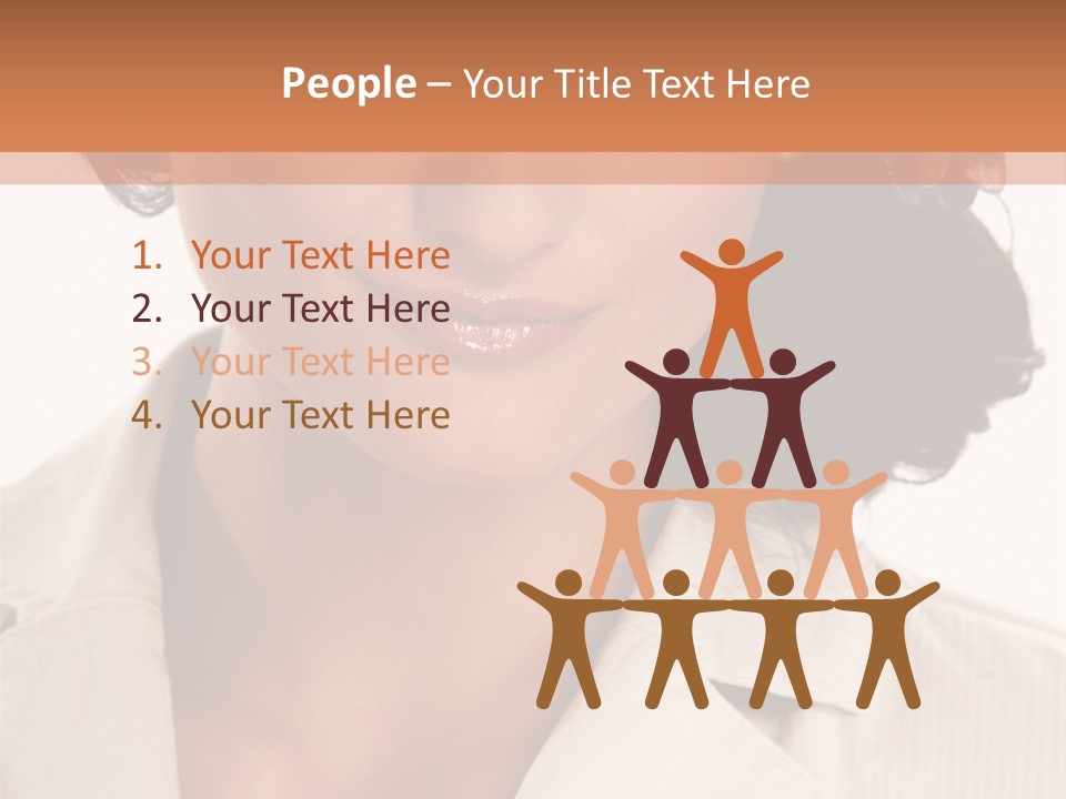 Corporate Smile Woman PowerPoint Template