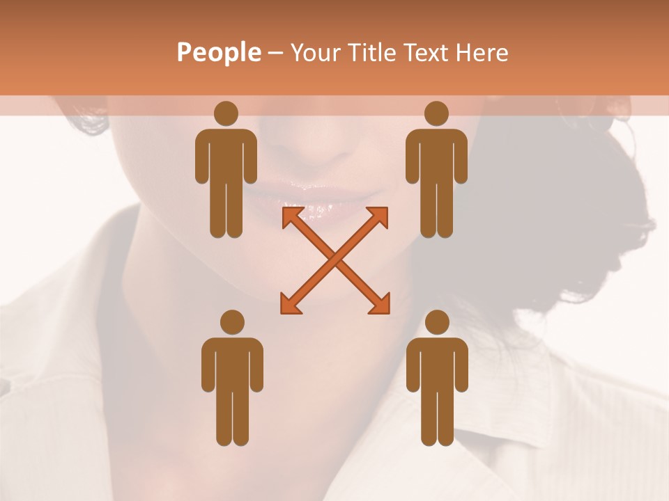 Corporate Smile Woman PowerPoint Template